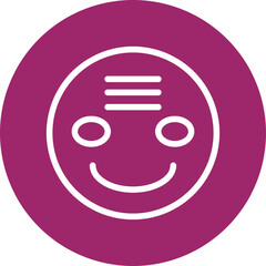 emoji pandat Flat Icon Design