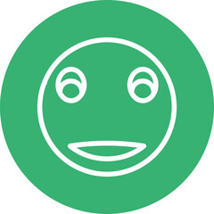 emoji clown face Flat Icon Design