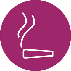 Cigar Flat Icon Design