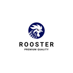 chicken rooster logo design template