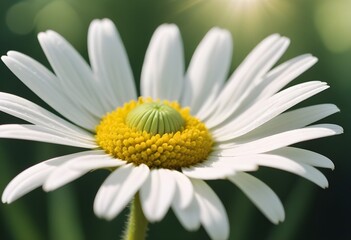 Fototapeta premium Daisies flower closeup Realistic Light understand sun light significantly summer season flower concept