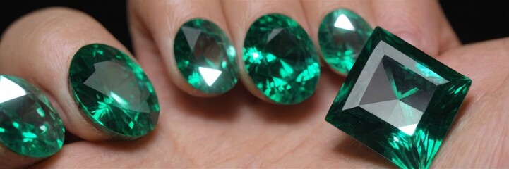 Fototapeta premium carved emeralds