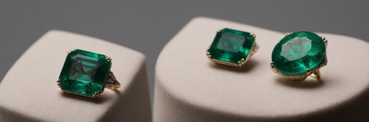 carved emeralds