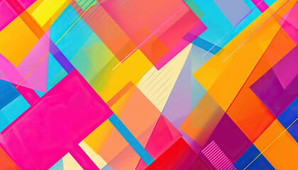 Colorful Abstract Background with Geometric Shapes - Add a modern touch to your designs with this colorful abstract background featuring geometric shapes, perfect for contemporary or artistic projects