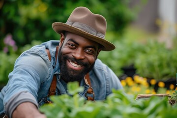 Black Man's Gardening Passion