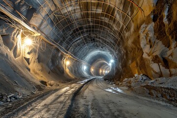 Luminescent Subway: Underground Tunnel Lights