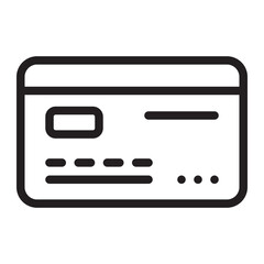 credit card line icon