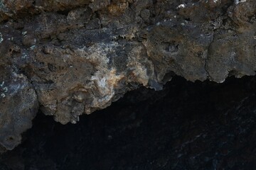 Calcium, iron and sulfur leeching from lava