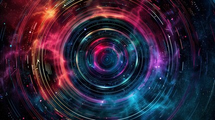 Obraz premium abstract background with circles