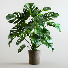philodendron fern plant 3d model, 