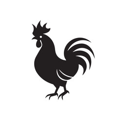 Rooster in cartoon, doodle style. Image for t-shirt, web, mobile apps and ui. Isolated 2d vector illustration in logo, icon, sketch style, Eps 10. AI Generative