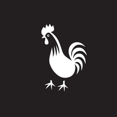 Rooster in cartoon, doodle style. Image for t-shirt, web, mobile apps and ui. Isolated 2d vector illustration in logo, icon, sketch style, Eps 10. AI Generative