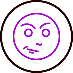 emoji very sad Flat Icon Design