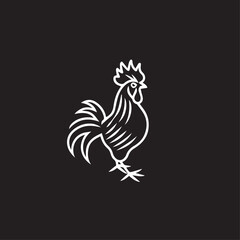 Rooster in cartoon, doodle style. Image for t-shirt, web, mobile apps and ui. Isolated 2d vector illustration in logo, icon, sketch style, Eps 10. AI Generative