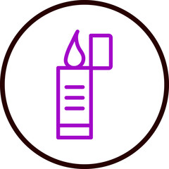 Lighter Flat Icon Design
