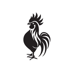 Rooster in cartoon, doodle style. Image for t-shirt, web, mobile apps and ui. Isolated 2d vector illustration in logo, icon, sketch style, Eps 10. AI Generative