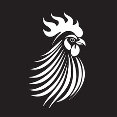 Rooster in cartoon, doodle style. Image for t-shirt, web, mobile apps and ui. Isolated 2d vector illustration in logo, icon, sketch style, Eps 10. AI Generative