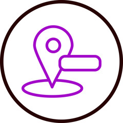 Local SEO Line White Circle Red Icon Design