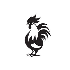 Rooster in cartoon, doodle style. Image for t-shirt, web, mobile apps and ui. Isolated 2d vector illustration in logo, icon, sketch style, Eps 10. AI Generative