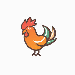 Rooster in cartoon, doodle style. Image for t-shirt, web, mobile apps and ui. Isolated 2d vector illustration in logo, icon, sketch style, Eps 10. AI Generative