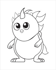 Monster Coloring Pages, Monster vector, Monster illustration, Doctors Coloring Book, Monster Coloring Book For Kids, Monster Coloring Pages.