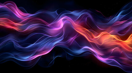 Luminous Colorful Waves on a Dark Cosmic Background