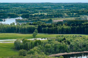 Landscape Latvia, in the countryside of Latgale. By Lake Ārdavs (Ārdava).