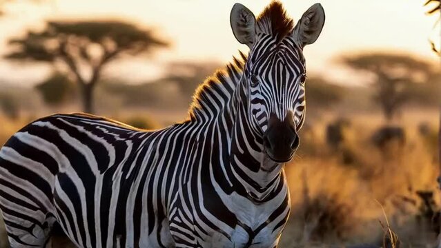 zebra in the wild