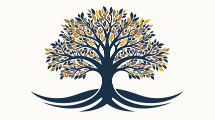 Naklejka premium a colorful illustration of a tree, depicting family as a strong bond