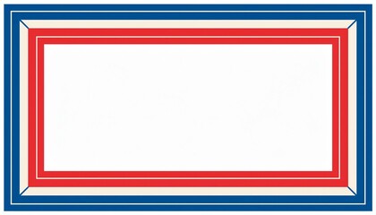 Red White and Blue Border Background