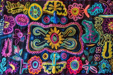 Guna Yala Heritage Unveiled Vibrant Panama Mola Tapestry