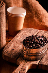 dark coffee beans 