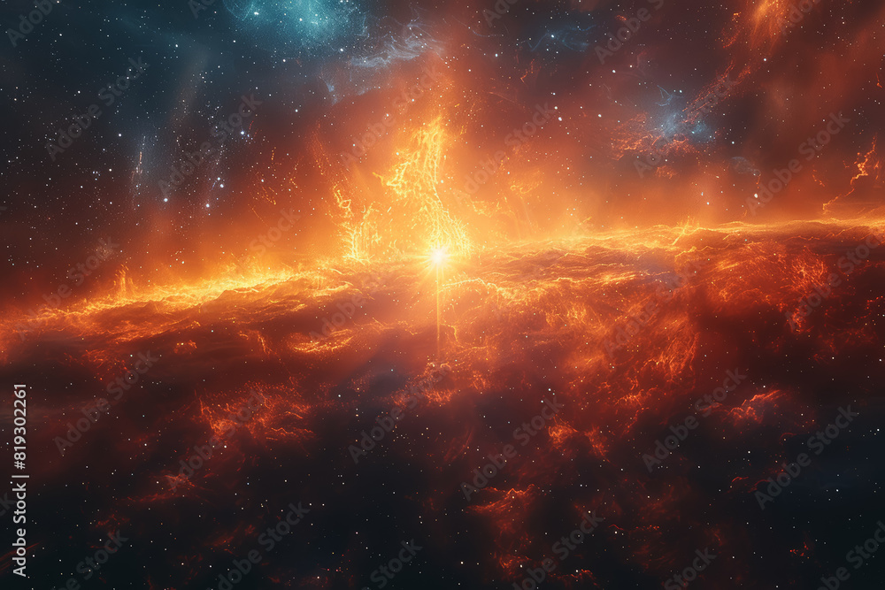Poster the delicate dance of a binary star system, two celestial partners locked in an eternal embrace as t