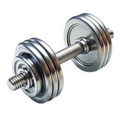 Fototapeta premium Heavy steel dumbbell Isolated on transparent background