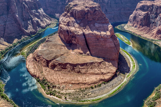 Overlooking the picturesque Horseshoe Bend in Arizona