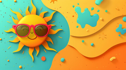 summer sun illustration
