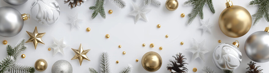 Christmas background. Festive New Year poster and banner, greeting card. Xmas decoration element. Festive Merry Christmas and Happy new year