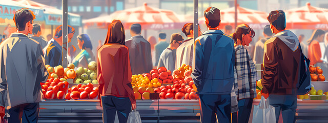 vegetables in the market, free market