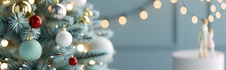 Christmas background. Festive New Year poster and banner, greeting card. Xmas decoration element. Festive Merry Christmas and Happy new year