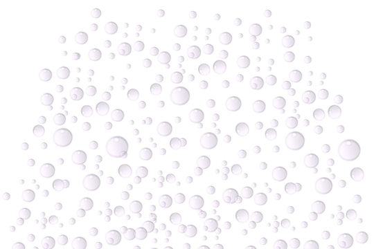 underwater oxygen bubbles on transparent background. soda water bubbles isolated on white. fizzy carbonated drink affect. Water design elements