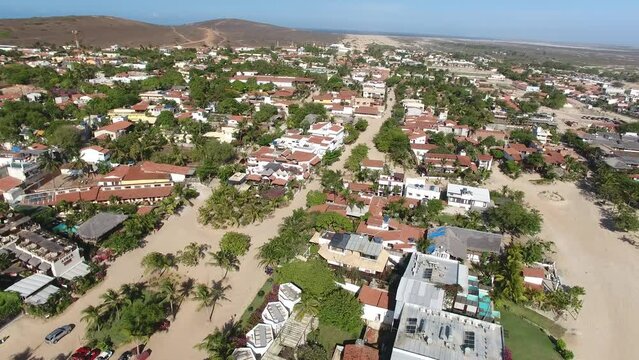 Aerial view of Flecheiras Village - Trairi, Cear&aacute;, Brazil