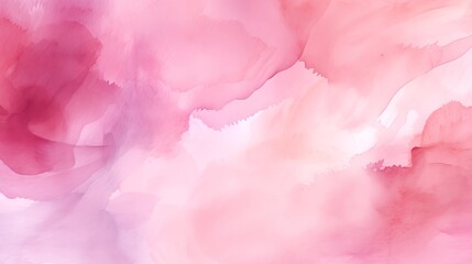 Abstract Pink Watercolor Background on a Smooth Gradient Texture