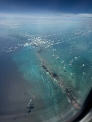 aerial view of beach