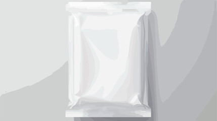 White Blank Foil pack . Plastic Pack Template for y
