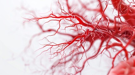 3D rendering illustration of a human Arteries. Anatomy of human illustration.