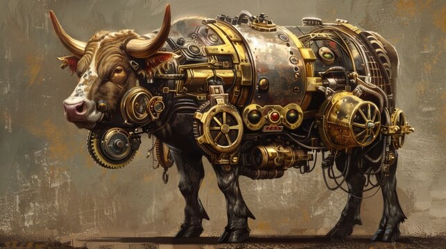 Steampunk Beefalo