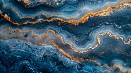 Obraz premium Abstract ocean- ART. Natural Luxury. Style incorporates the swirls of marble or the ripples of agate.