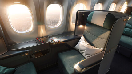 first class airplane seat