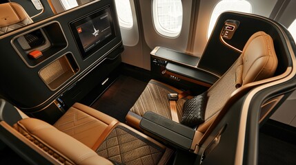 first class airplane seat