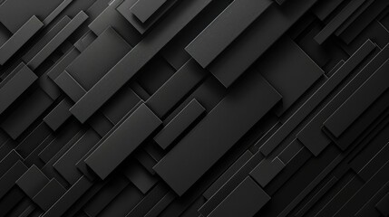 Craft a visually appealing abstract vector background with geometric black shapes, tailored for...